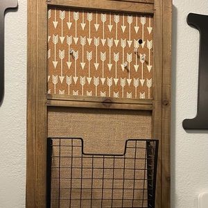 Mail carrier & cork board